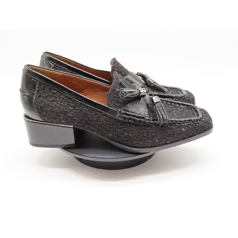 Donald J. Pliner Black Textured Loafers with Tassels.These shoes are NWT